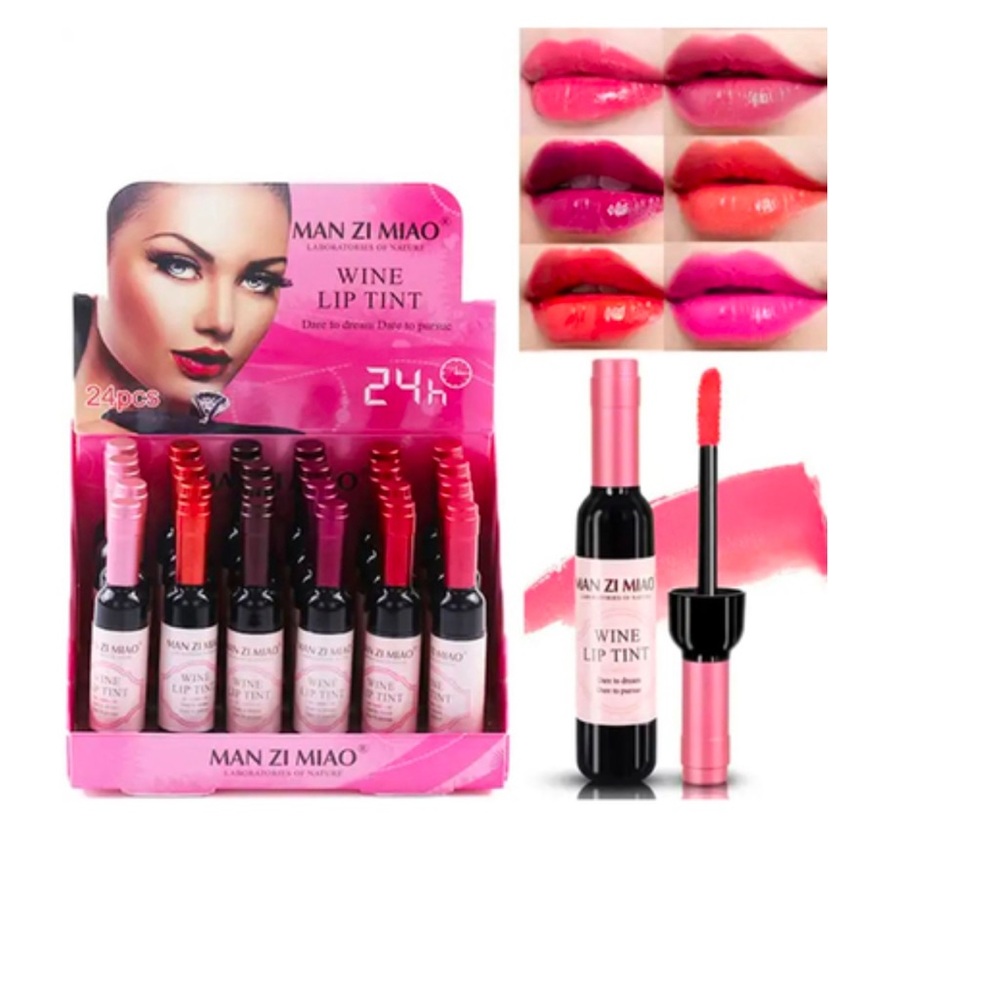 NIP Zenana MINI WINE BOTTLE LIP TINT - 6 COLORS - Picture 2 of 9